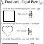 Equal Parts Fractions Worksheets Grade 3