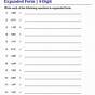 Expanding Numbers Worksheet 2nd Grade