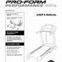 Proform Performance 400 Treadmill User Manual
