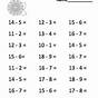 First Grade Math Subtraction Worksheet