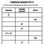 Simplifying Exponents Practice Worksheet