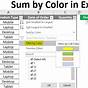 Sum Excel By Color