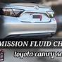 2017 Toyota Camry Transmission Fluid Level Check
