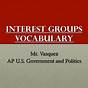 Interest Groups Vocabulary Worksheet Answers