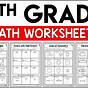 Math Worksheets For 4th Graders Printable