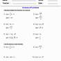 Algebra 1 Exponential Functions Worksheet