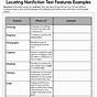 Free Printable Nonfiction Text Features Worksheets