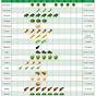 Vegetables Growing Season Chart