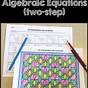 Color By Number Algebra Worksheet