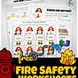 Fire Safety Worksheet For Kindergarten