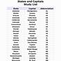 Printable List Of States And Capitals Pdf