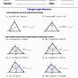 Triangle Interior Angle Worksheets Answers Sheet 2