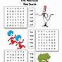 Dr Seuss Kindergarten Cvc Worksheet