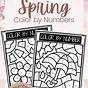 Spring Color By Number Printable