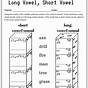 Long And Short Vowels Worksheets