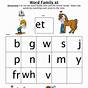 Et Word Family Worksheets