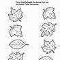 Easy Autumn Worksheet For Kids