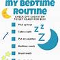 Editable Bedtime Routine Chart