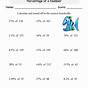 Finding The Percentage Of A Number Worksheets