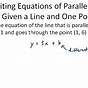 Equation Of Parallel Lines Worksheet