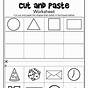 Kindergarten Worksheet Cut