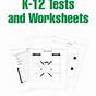 K 12 Learning Worksheets