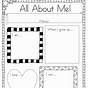 Student All About Me Worksheets
