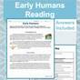 Early Humans Worksheet