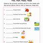 English Worksheets For Grade 1