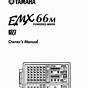 Yamaha Emx3000 Owner's Manual Basic Operation