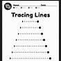 Free Tracing Lines Worksheets