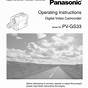 Panasonic Pv L657 Camcorder User Manual
