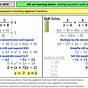 Equations With Fractions Worksheet Tes