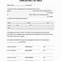 Printable Bill Of Sale With Notary