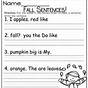 First Grade Sentence Worksheet