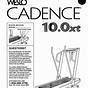 Weslo Cadence 200 Cs Manual