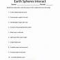 Earth's Spheres Worksheet Answers