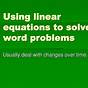 How To Solve Linear Word Problem