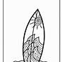 Printable Surfboard Coloring Pages