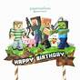 Minecraft Cupcake Toppers For Boys Birthday