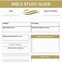 Woman Bible Study Worksheets