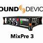 Sound Devices Mixpre-3 Manual
