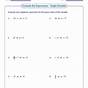 Evaluating Expressions Worksheet Algebra 2