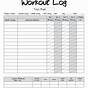 Free Printable Workout Log Sheets Pdf
