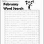 February Word Search Printable