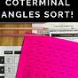Finding Coterminal Angles Worksheet
