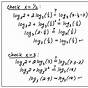 Solve Logarithmic Equations Worksheets
