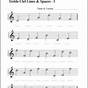 Learn To Read Music Worksheet