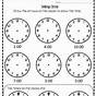 Clock Worksheet For First Grade