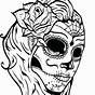 Printable Skull Coloring Pages For Adults